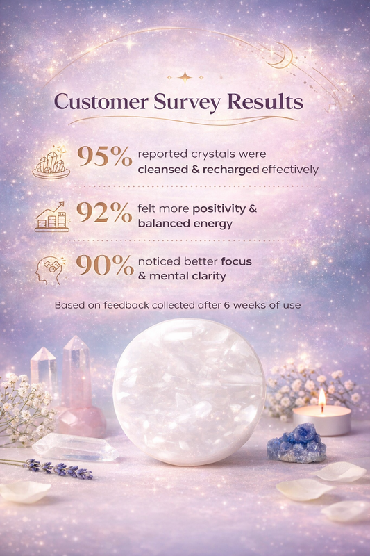 Raw Selenite Crystal Charging Plate