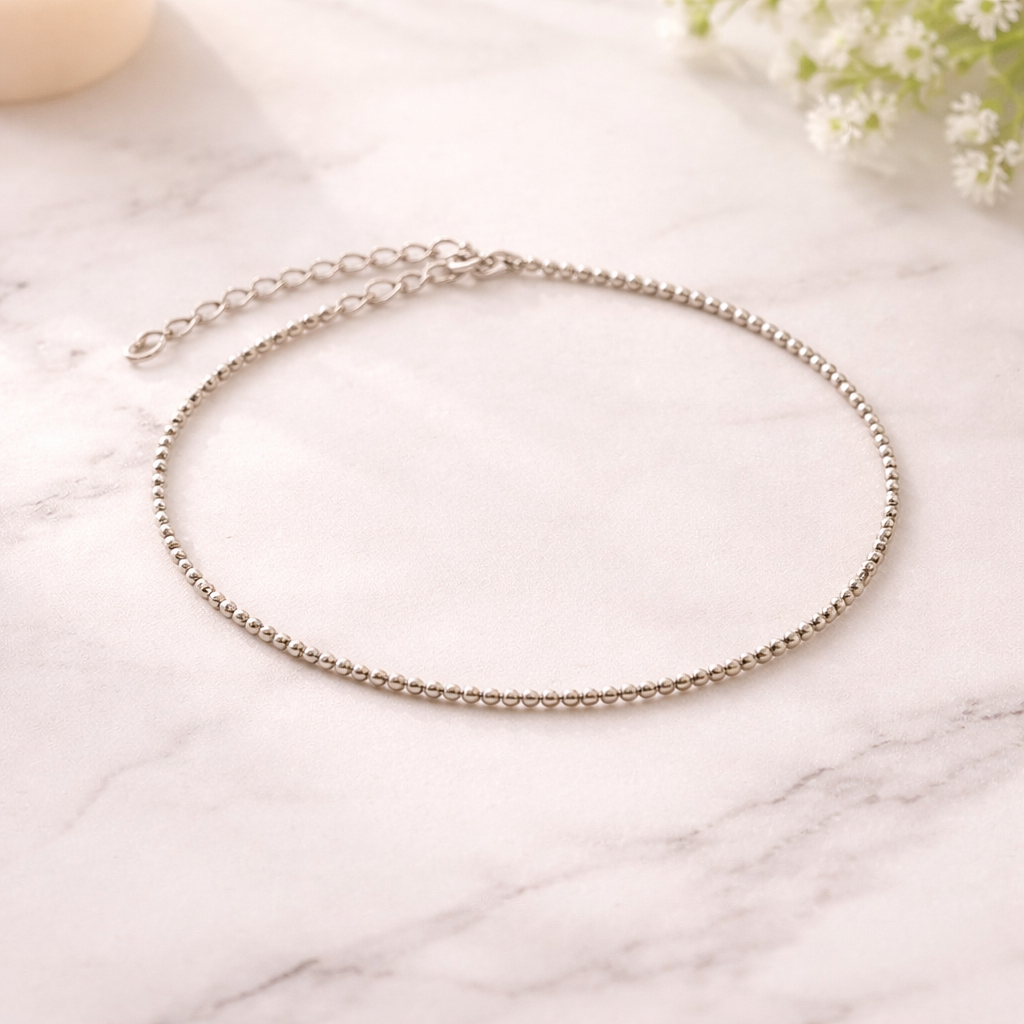 Raw Pyrite Anklet w/ Free Pyrite Stone + Selenite plate