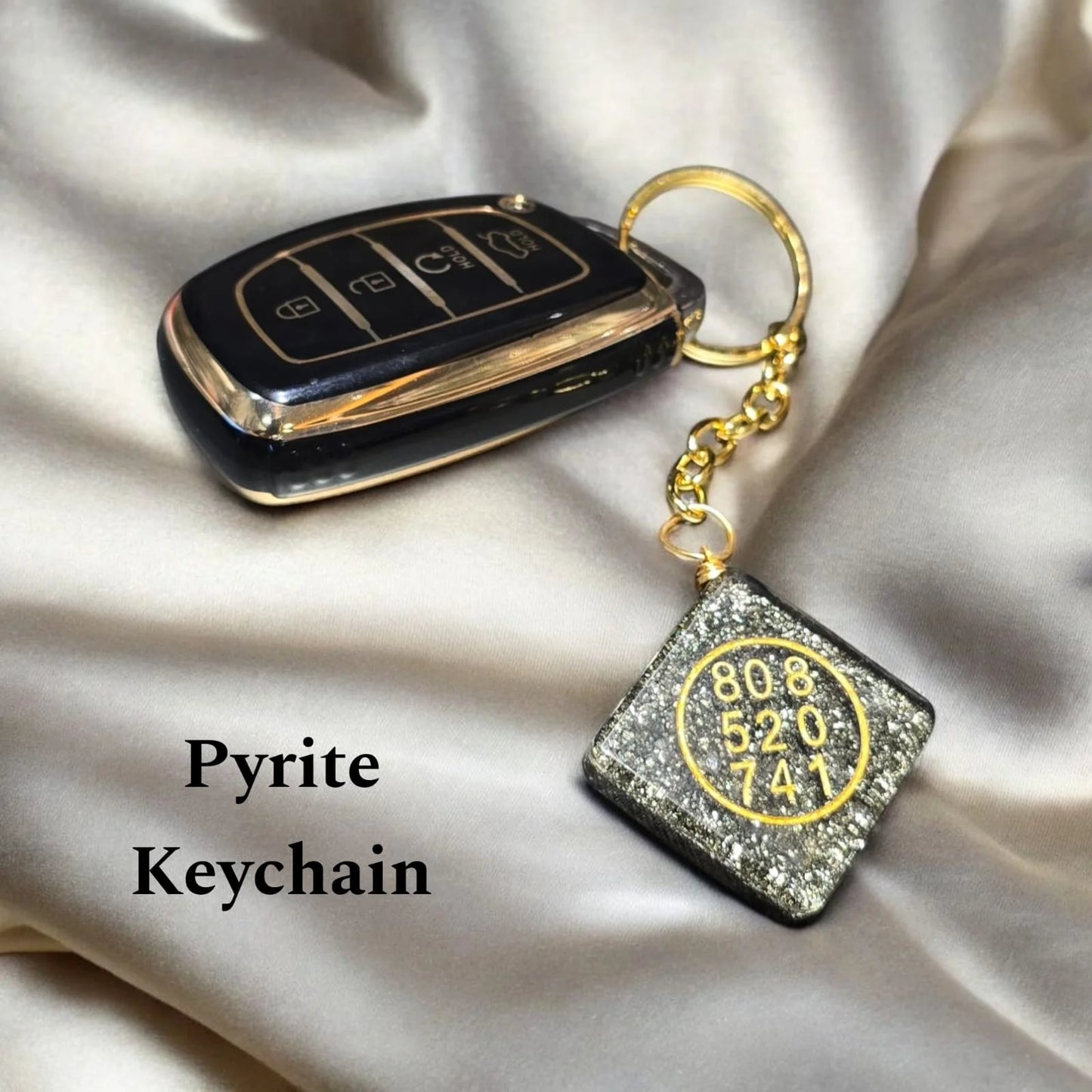 Pyrite Dhan Varsha Keychain (Buy1 Get1 Free)