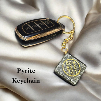 Pyrite Dhan Varsha Keychain (Buy1 Get1 Free)